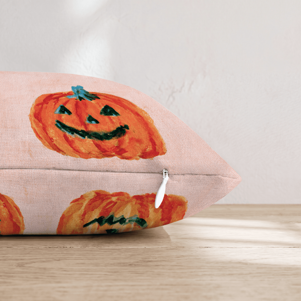 Spooky In Pink Throw Pillow - Hillcroft Home