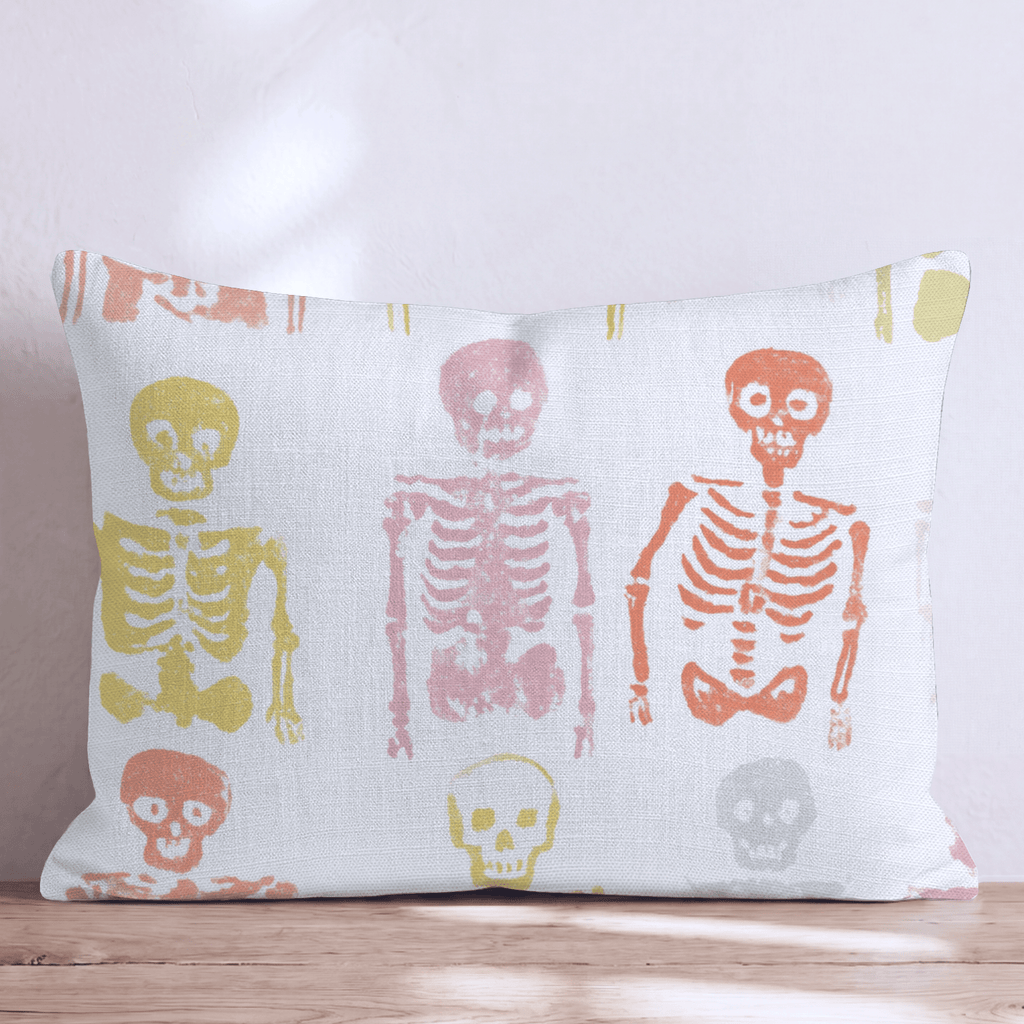 Spooky Skeletons Throw Pillow - Hillcroft Home
