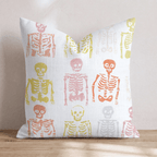 Spooky Skeletons Throw Pillow - Hillcroft Home