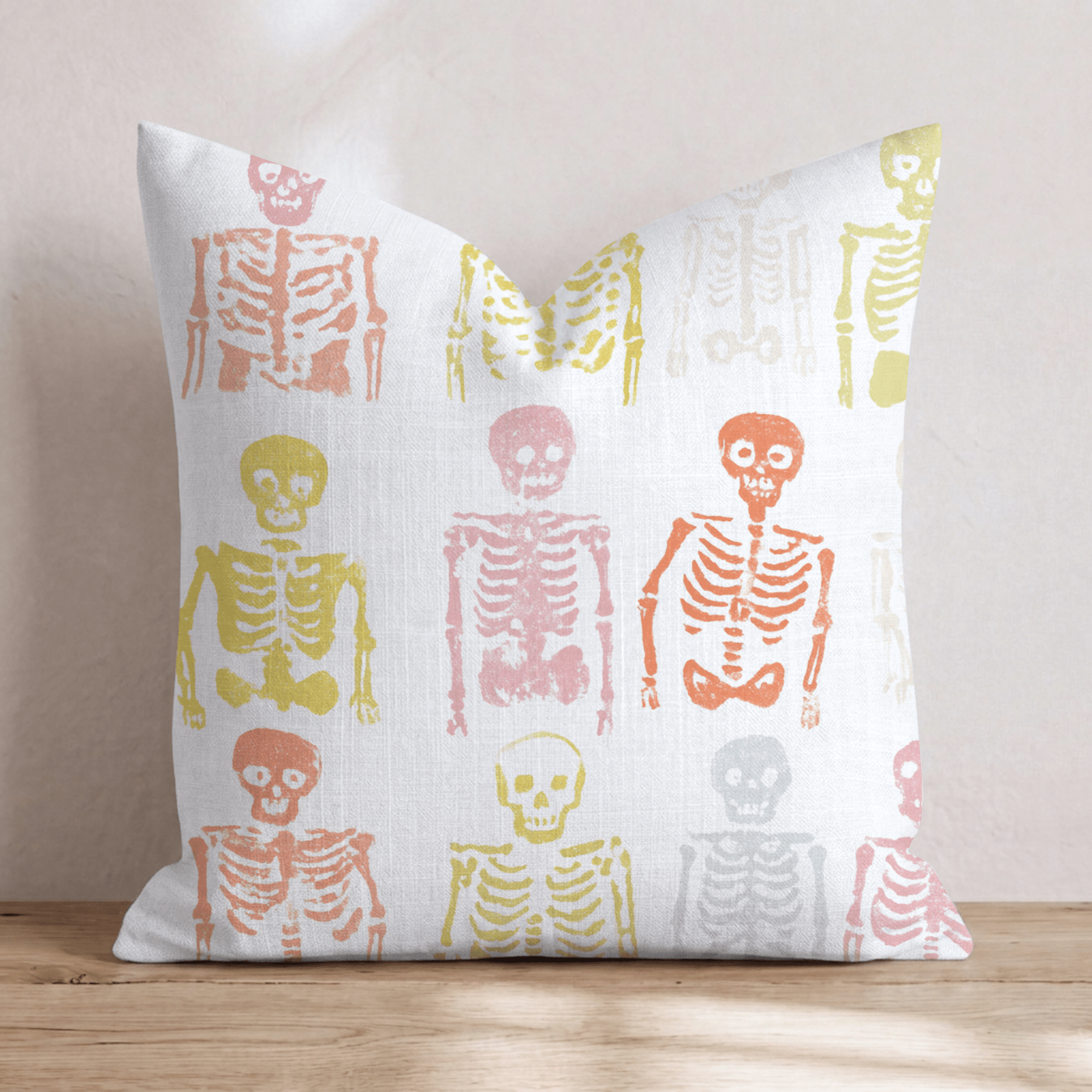 Spooky Skeletons Throw Pillow - Hillcroft Home