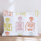 Spooky Skeletons Throw Pillow - Hillcroft Home