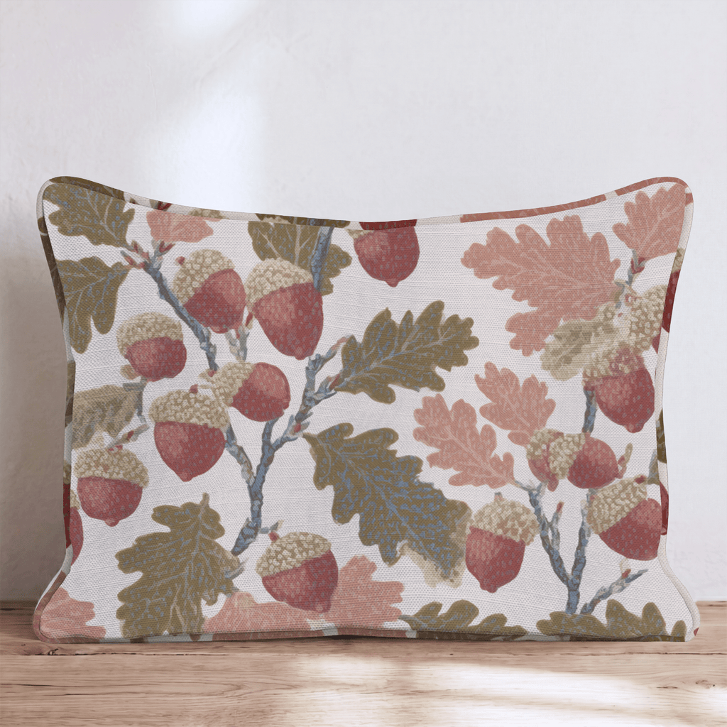 Spotted Acorns Throw Pillow - Hillcroft Home