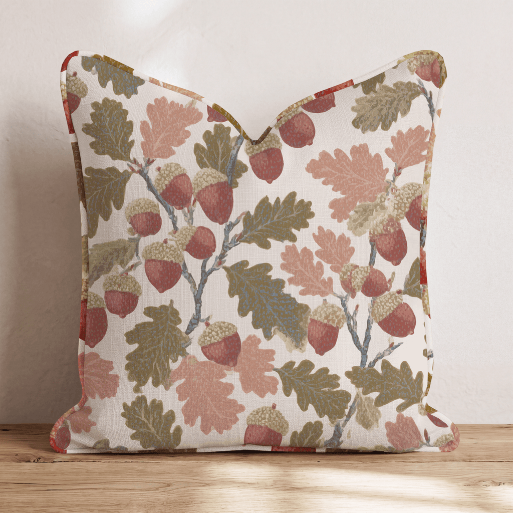Spotted Acorns Throw Pillow - Hillcroft Home