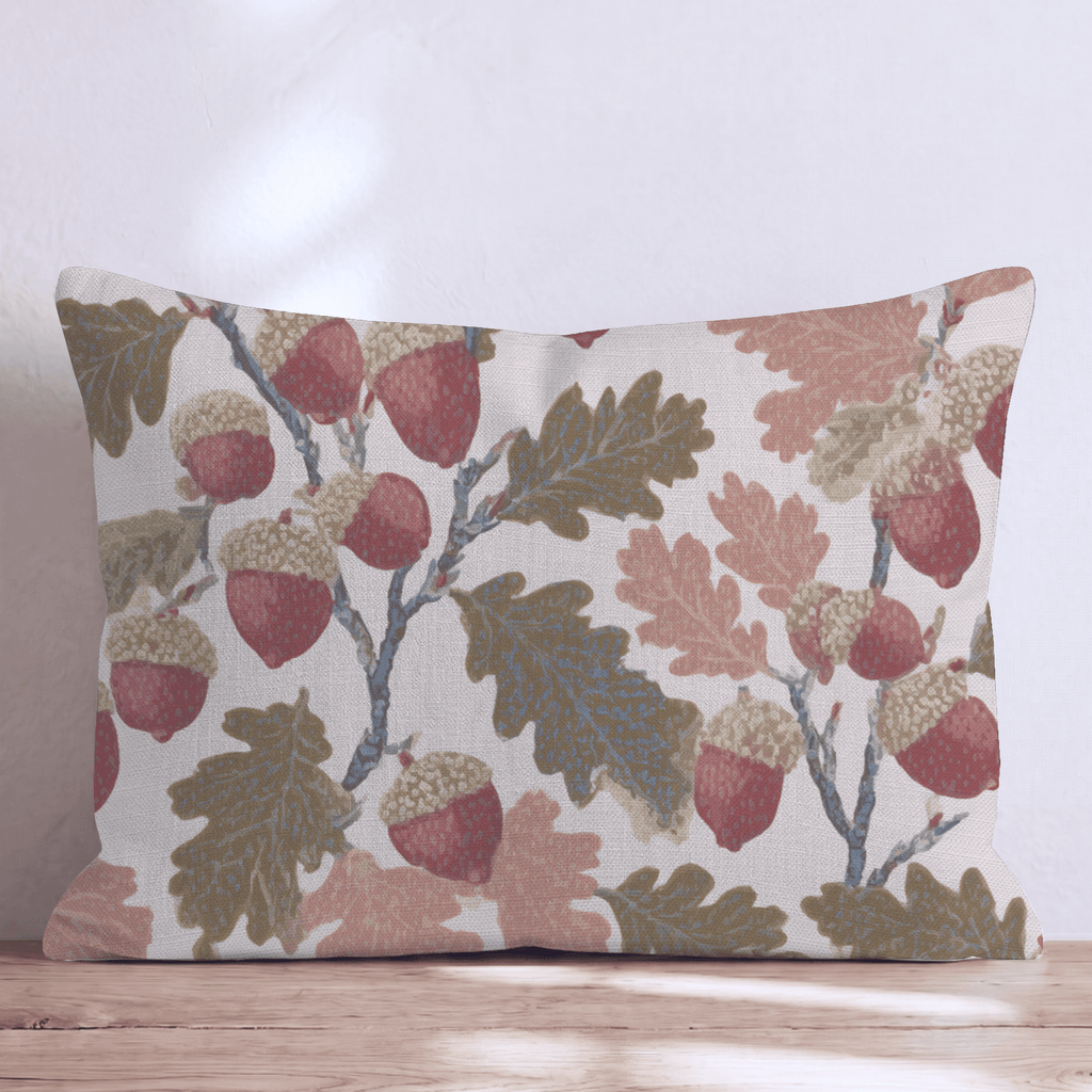 Spotted Acorns Throw Pillow - Hillcroft Home