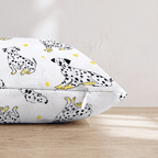 Spotty Pup Yellow Throw Pillow - Hillcroft Home