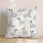 Spotty Pup Yellow Throw Pillow - Hillcroft Home