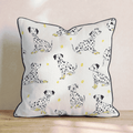 Spotty Pup Yellow Throw Pillow - Hillcroft Home