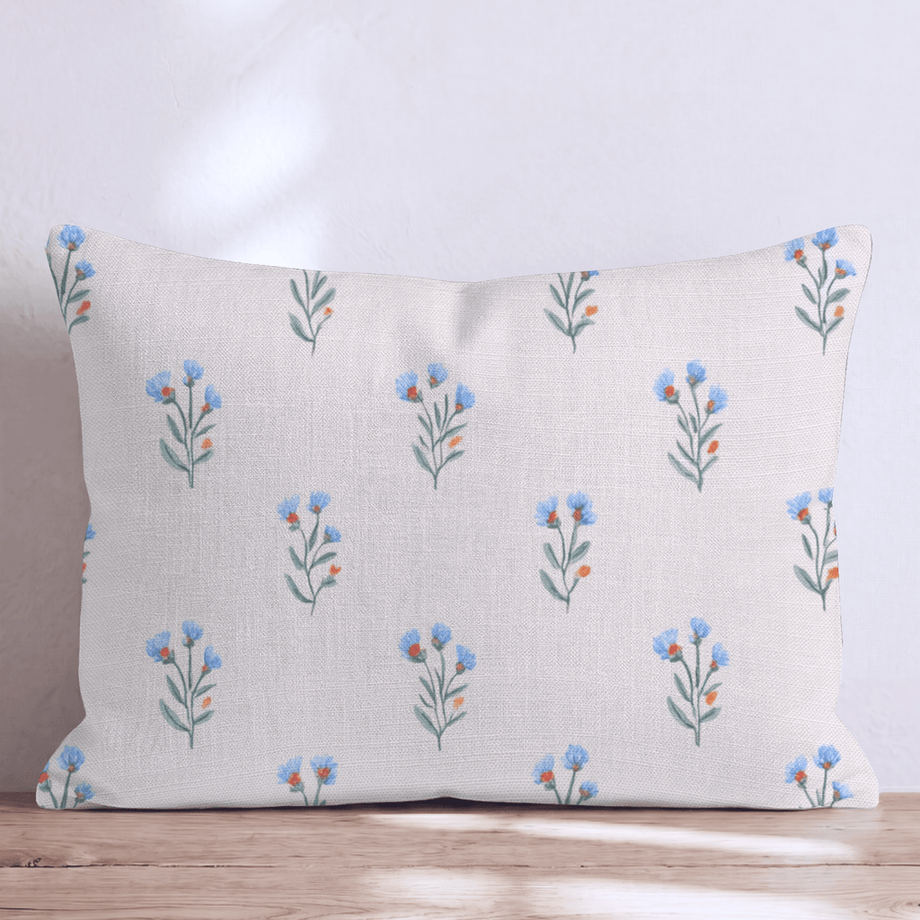 Spring Bluebells Throw Pillow - Hillcroft Home