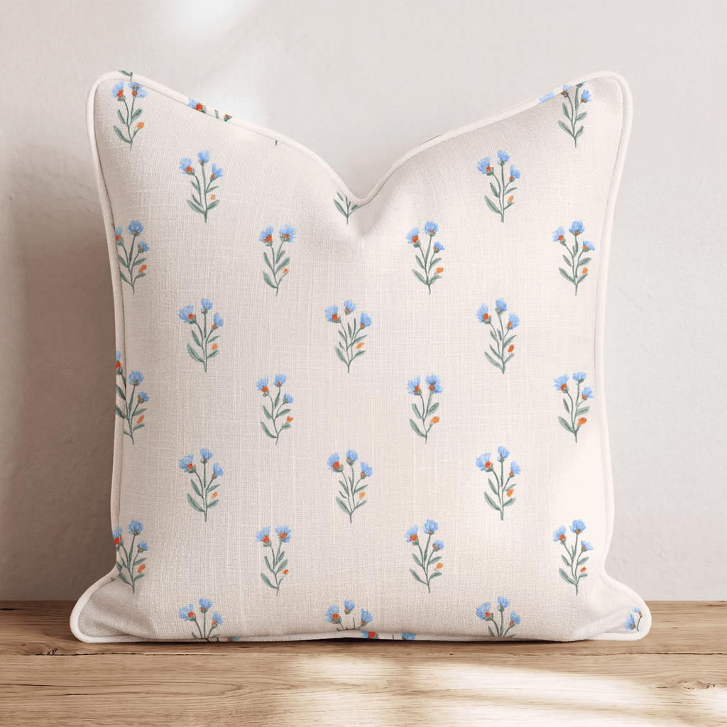 Spring Bluebells Throw Pillow - Hillcroft Home