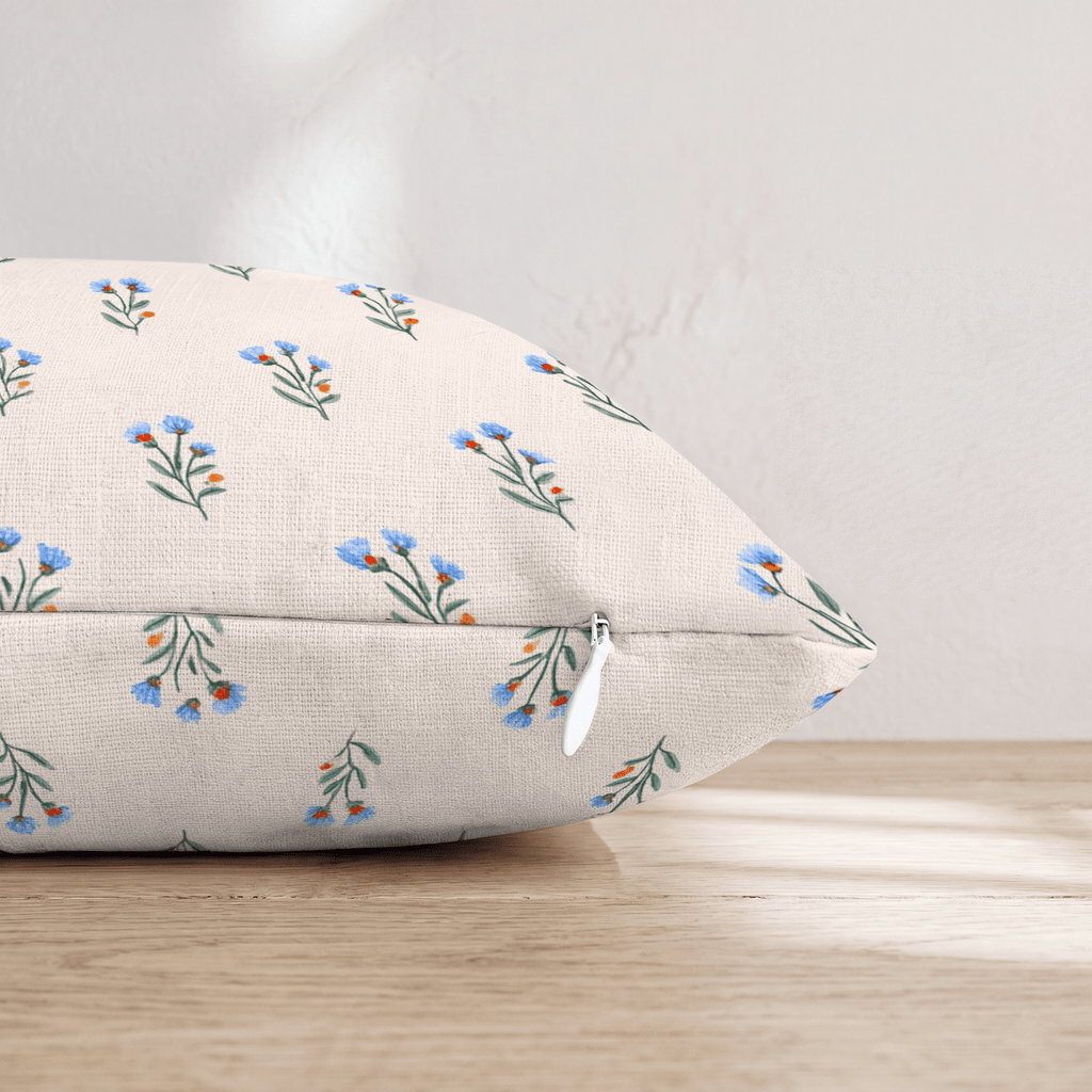 Spring Bluebells Throw Pillow - Hillcroft Home