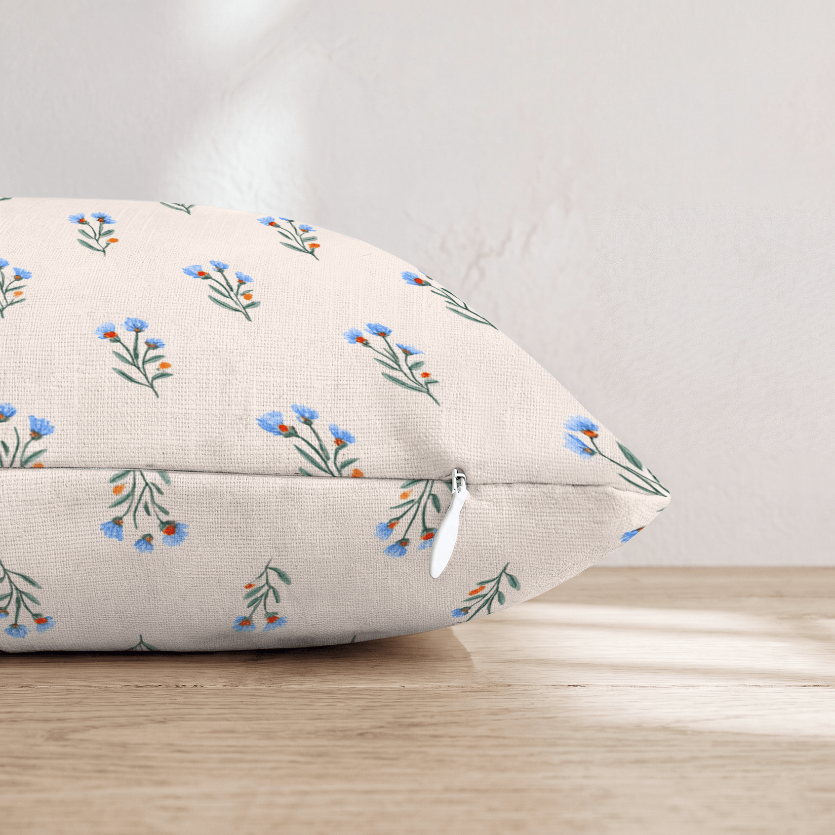 Spring Bluebells Throw Pillow - Hillcroft Home