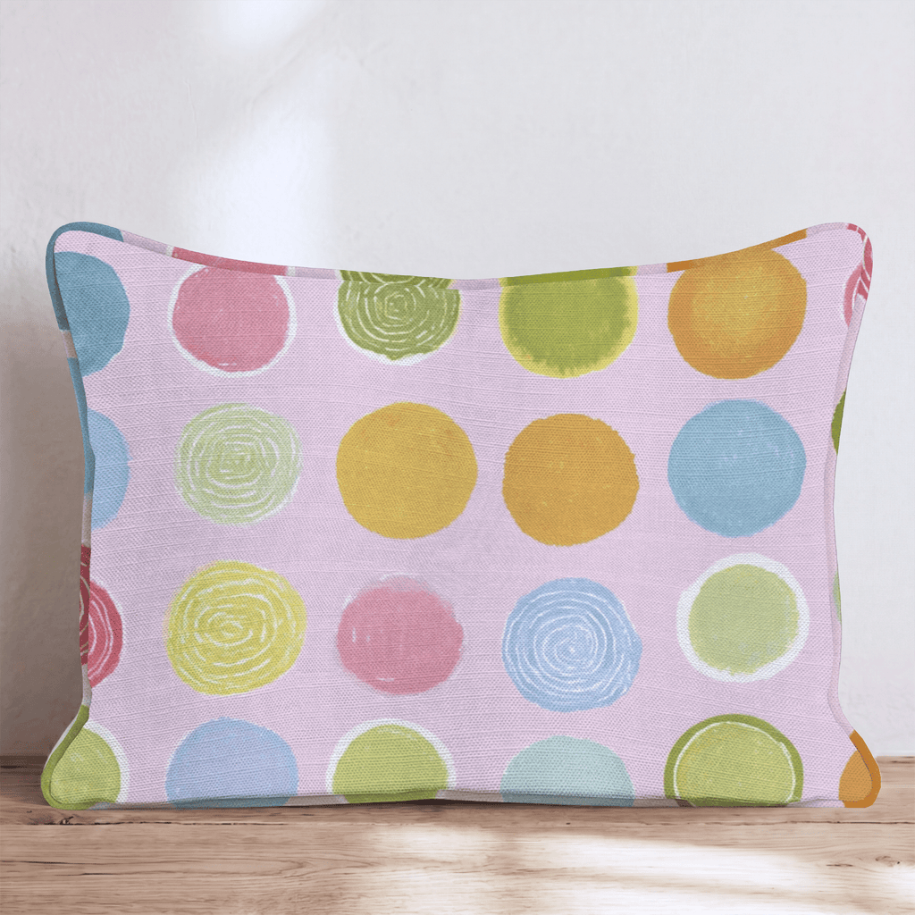 Spring Candy Drop Throw Pillow - Hillcroft Home