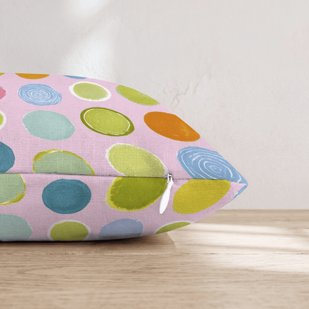 Spring Candy Drop Throw Pillow - Hillcroft Home