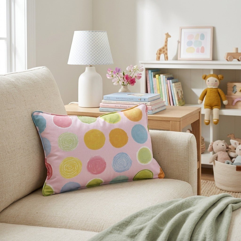 Spring Candy Drop Throw Pillow - Hillcroft Home