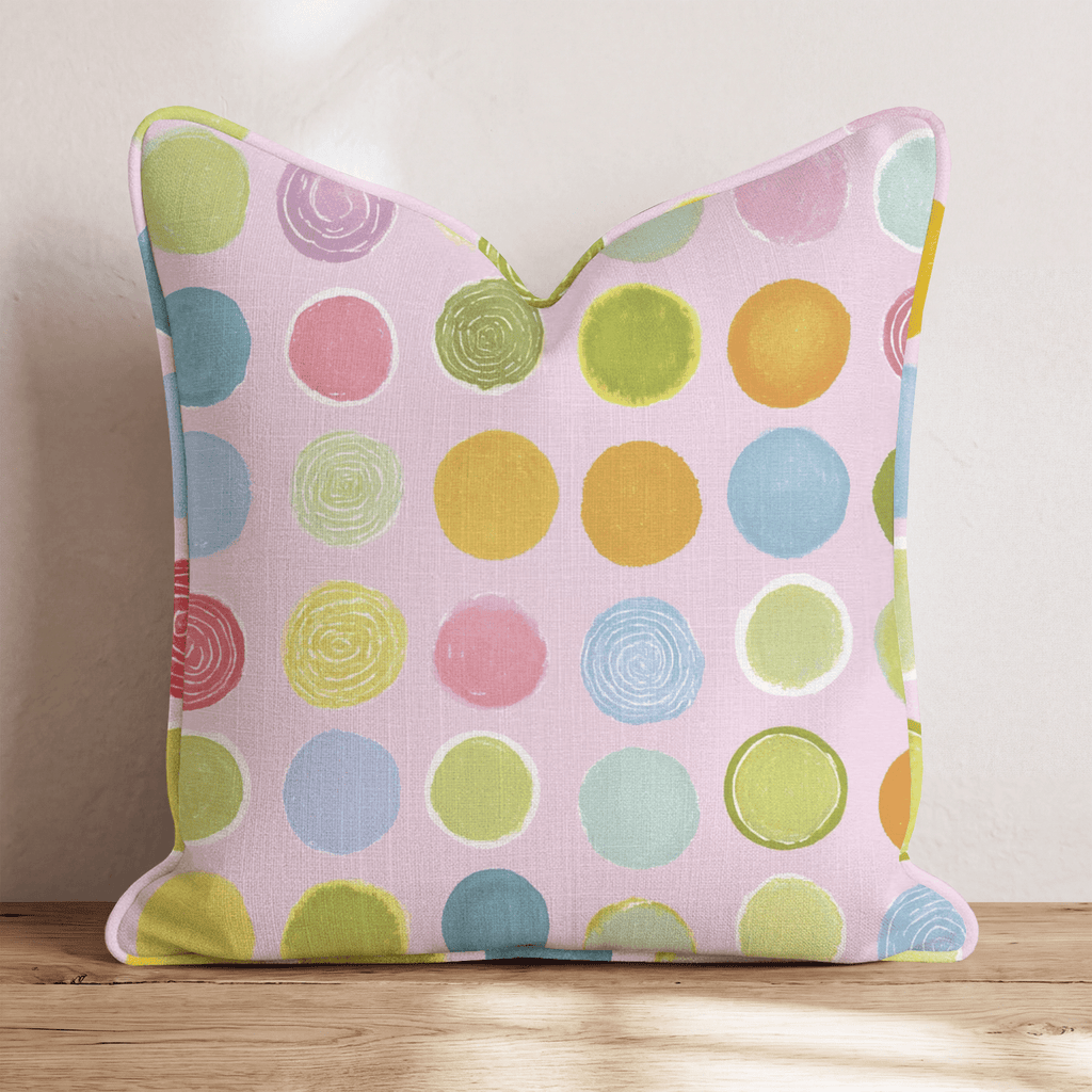 Spring Candy Drop Throw Pillow - Hillcroft Home
