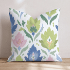 Spring Damask Throw Pillow - Hillcroft Home
