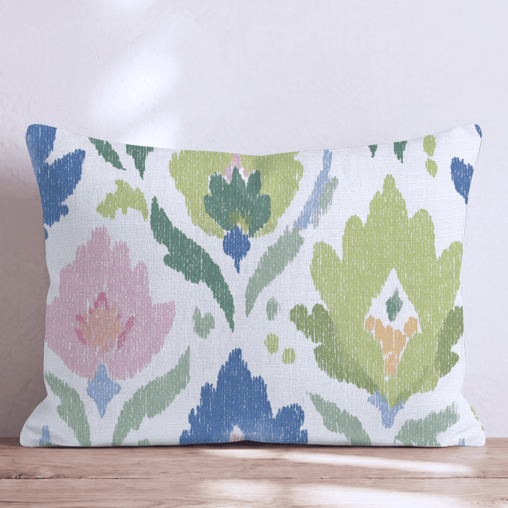 Spring Damask Throw Pillow - Hillcroft Home