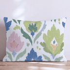 Spring Damask Throw Pillow - Hillcroft Home