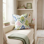 Spring Damask Throw Pillow - Hillcroft Home