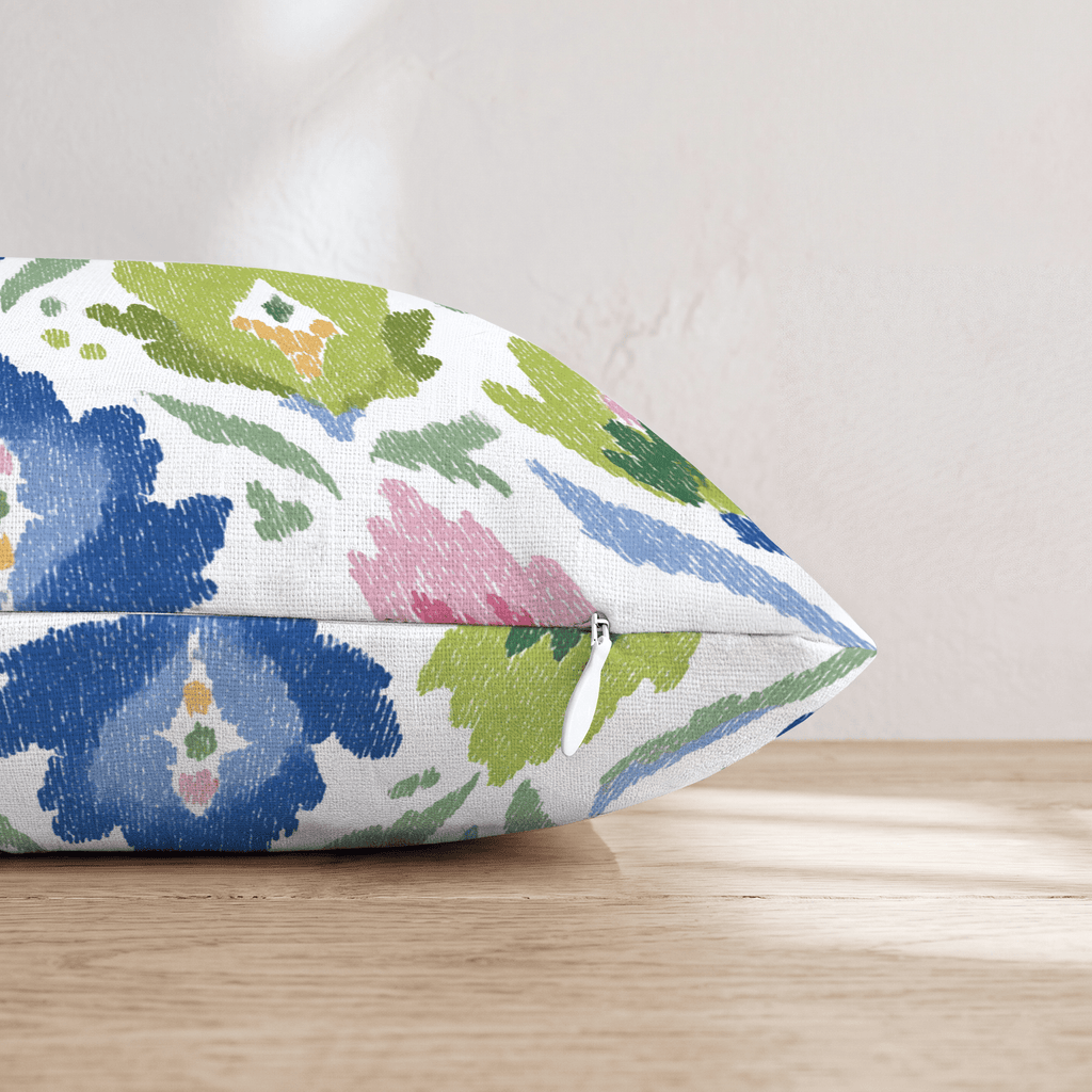 Spring Damask Throw Pillow - Hillcroft Home