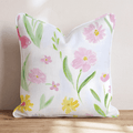 Spring Ditsy Blue Throw Pillow - Hillcroft Home