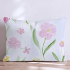 Spring Ditsy Blue Throw Pillow - Hillcroft Home