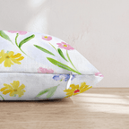 Spring Ditsy Blue Throw Pillow - Hillcroft Home