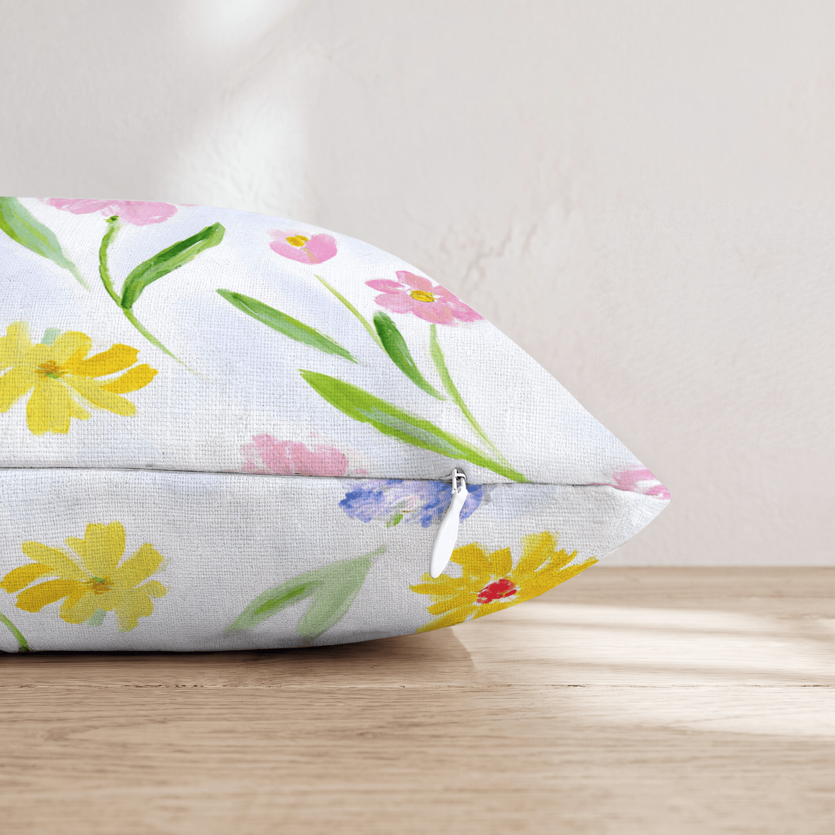 Spring Ditsy Blue Throw Pillow - Hillcroft Home