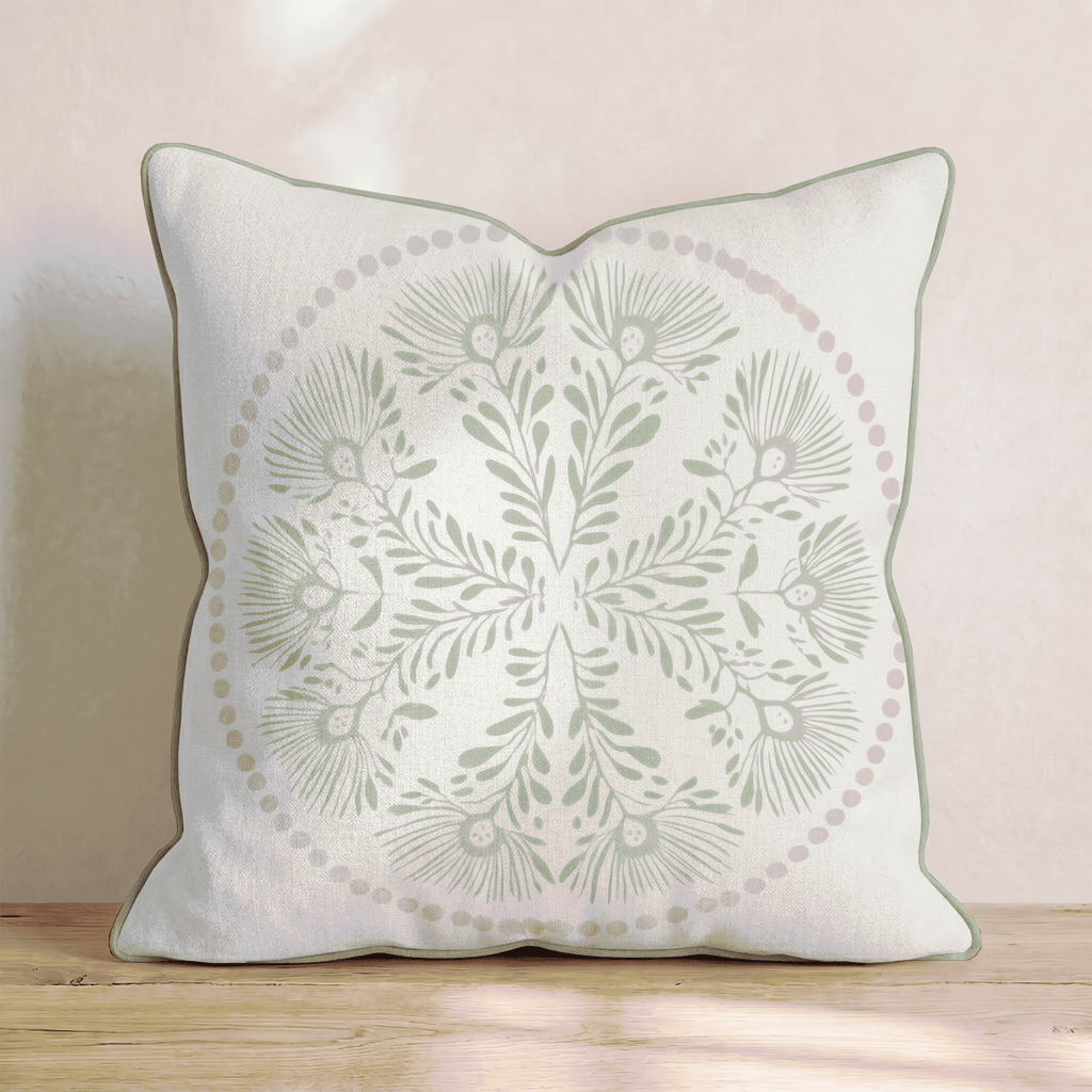 Spring Medallion Throw Pillow - Hillcroft Home