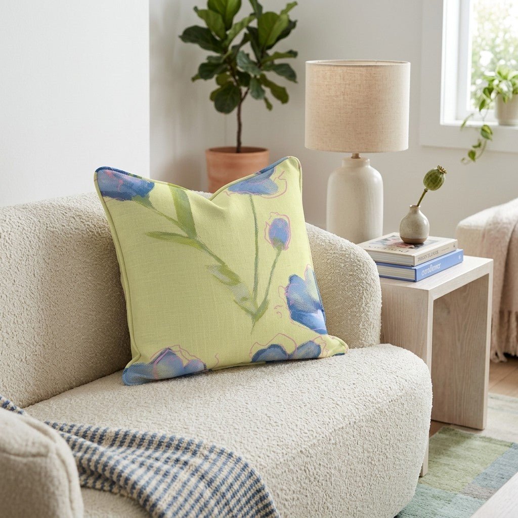 Spring Print Press 2 Throw Pillow - Hillcroft Home