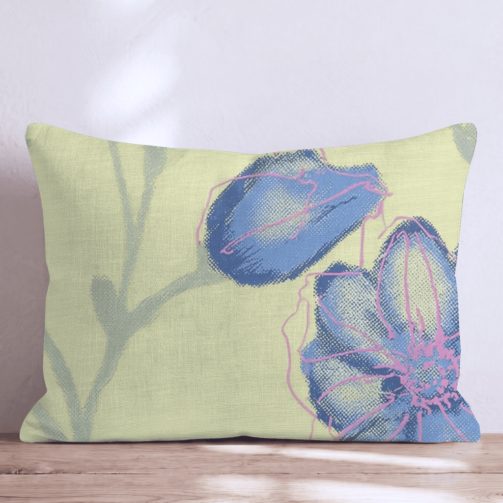 Spring Print Press Throw Pillow - Hillcroft Home