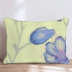 Spring Print Press Throw Pillow - Hillcroft Home
