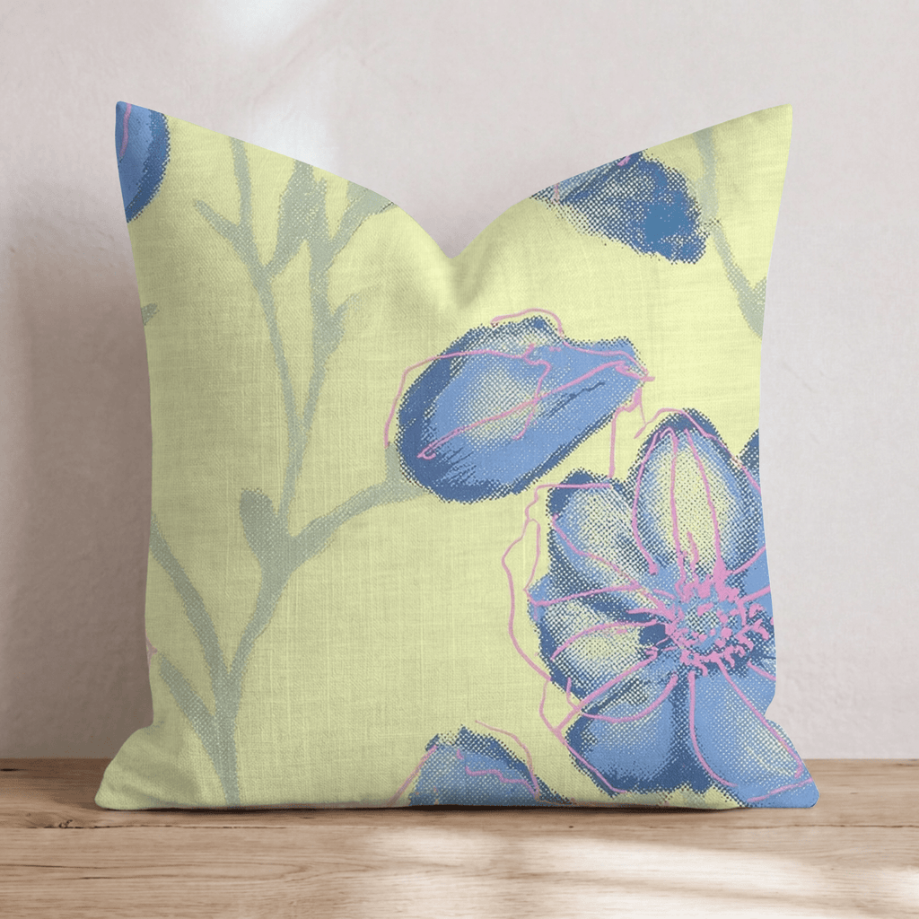 Spring Print Press Throw Pillow - Hillcroft Home