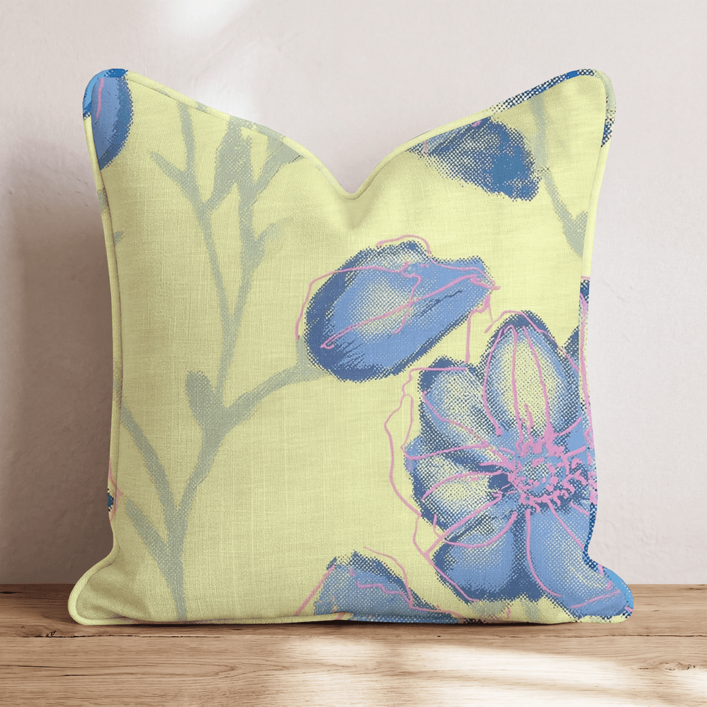 Spring Print Press Throw Pillow - Hillcroft Home