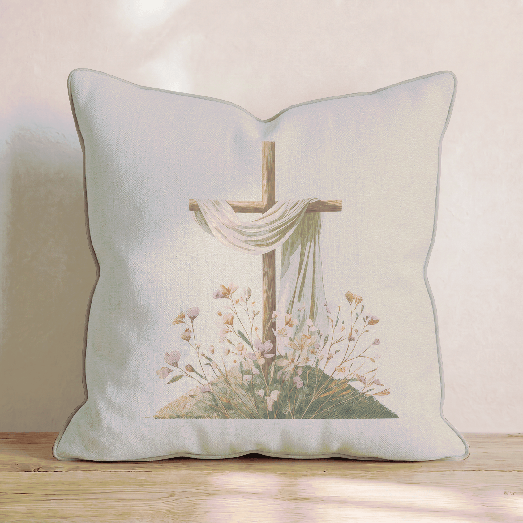 Spring Sunday Throw Pillow - Hillcroft Home