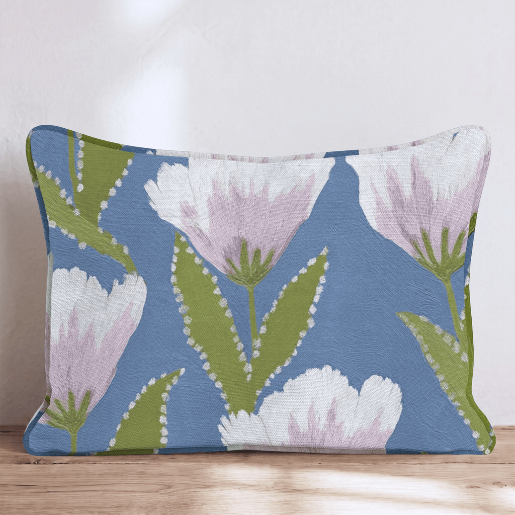 Spring Tulip Bloom Throw Pillow - Hillcroft Home