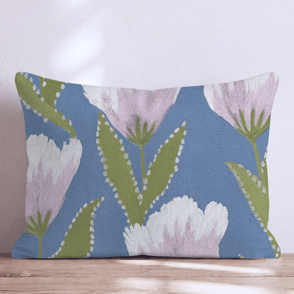 Spring Tulip Bloom Throw Pillow - Hillcroft Home