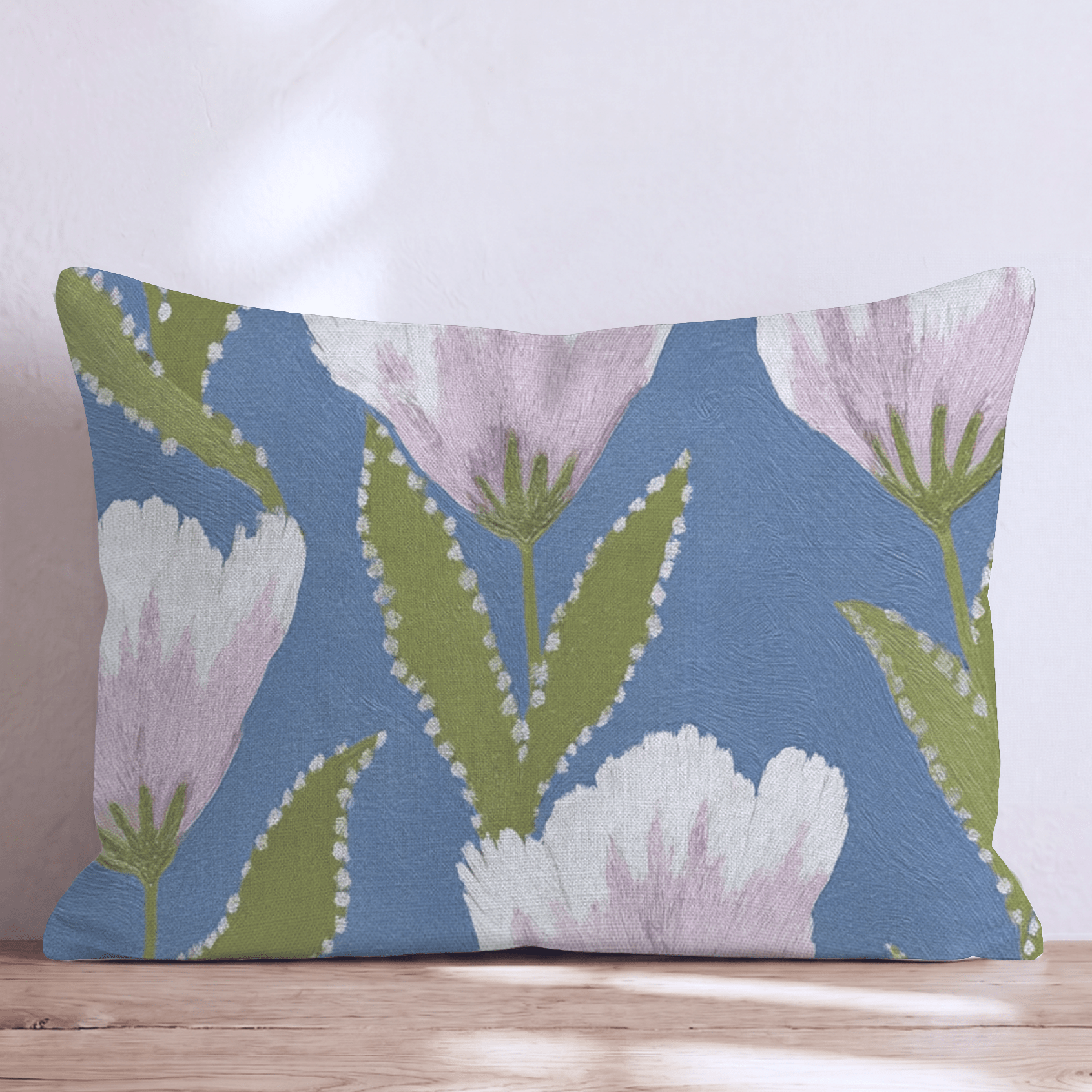 Spring Tulip Bloom Throw Pillow - Hillcroft Home