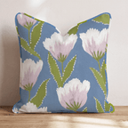 Spring Tulip Bloom Throw Pillow - Hillcroft Home