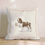 Springer Spaniel Coffee Throw Pillow - Hillcroft Home