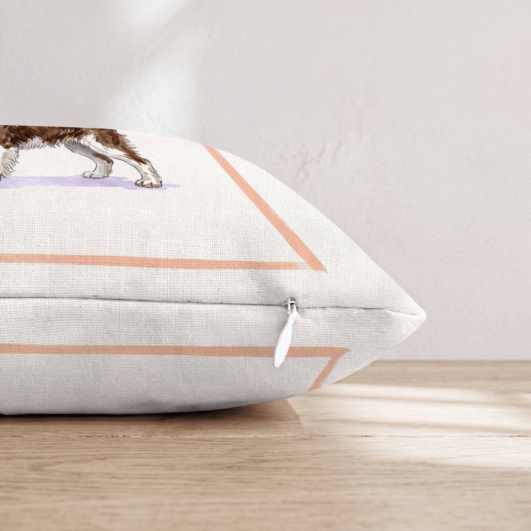 Springer Spaniel Coffee Throw Pillow - Hillcroft Home