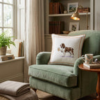 Springer Spaniel Coffee Throw Pillow - Hillcroft Home