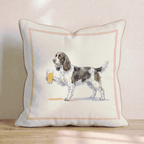 Springer Spaniel Lager Throw Pillow - Hillcroft Home