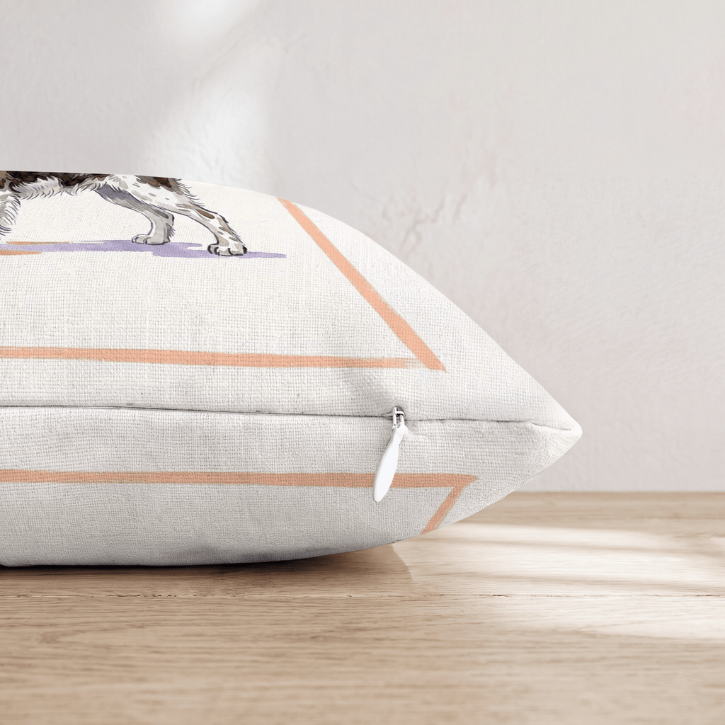 Springer Spaniel Lager Throw Pillow - Hillcroft Home