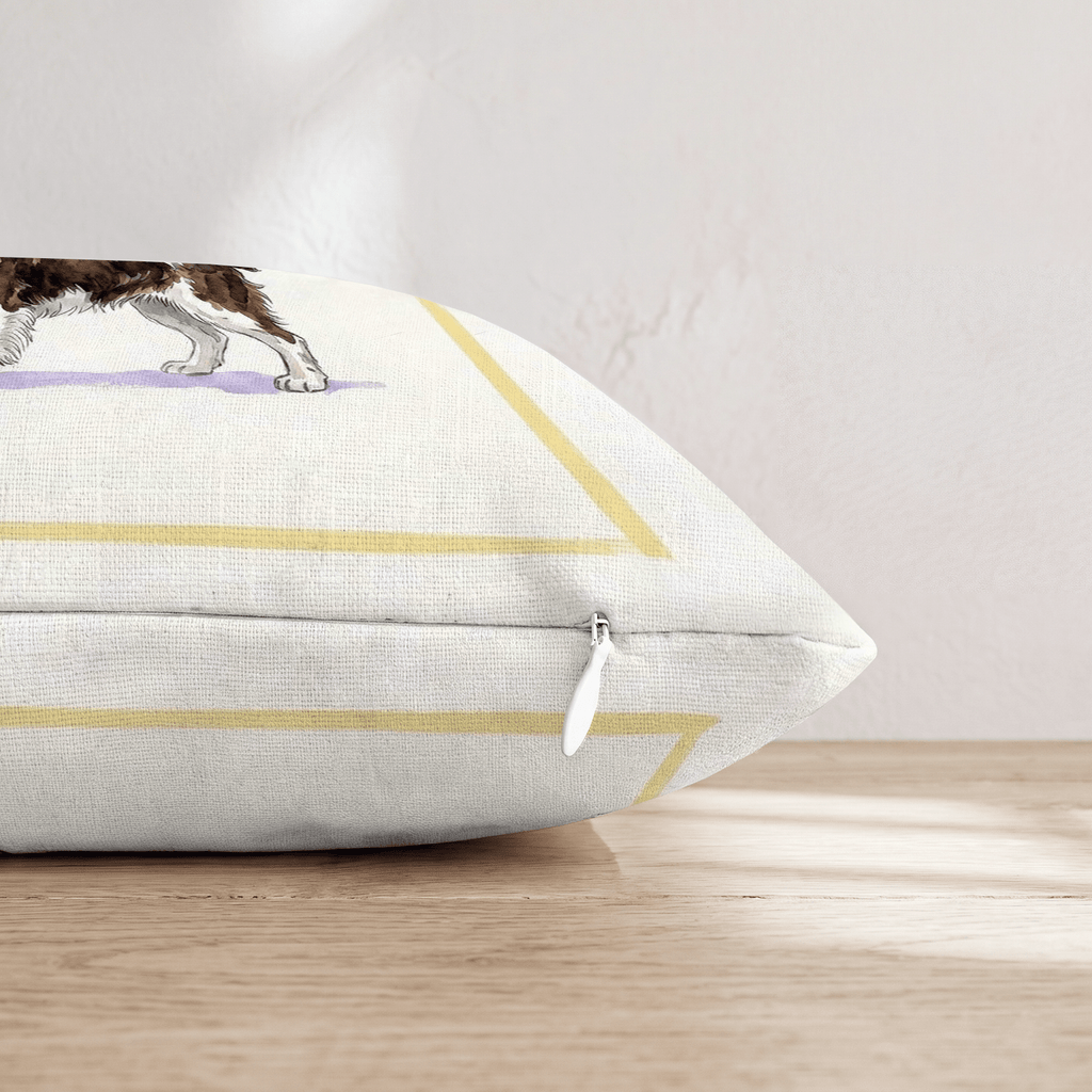Springer Spaniel Matcha Throw Pillow - Hillcroft Home