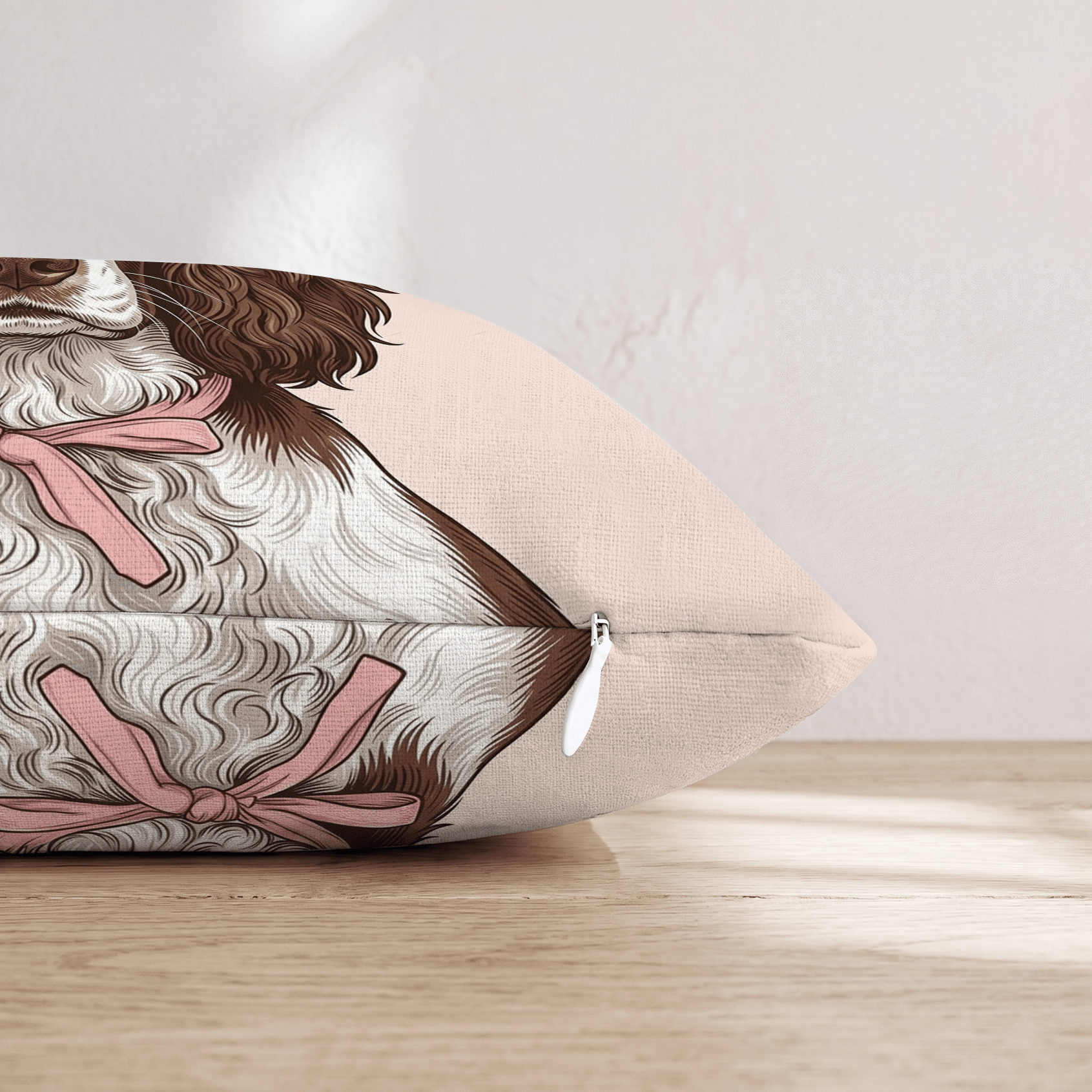 Springer Spaniel Portrait Throw Pillow - Hillcroft Home