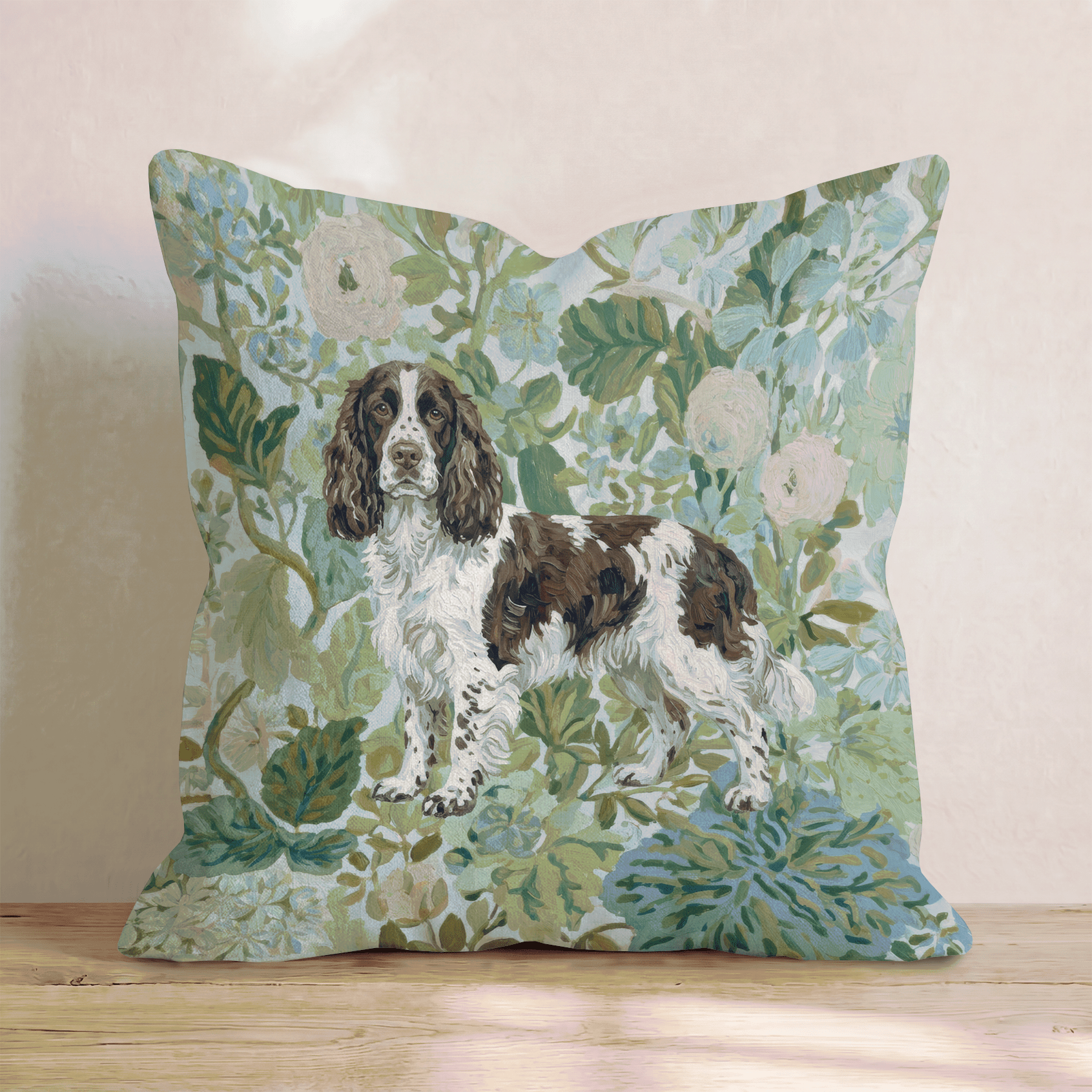 Springer Spaniel Power Throw Pillow - Hillcroft Home