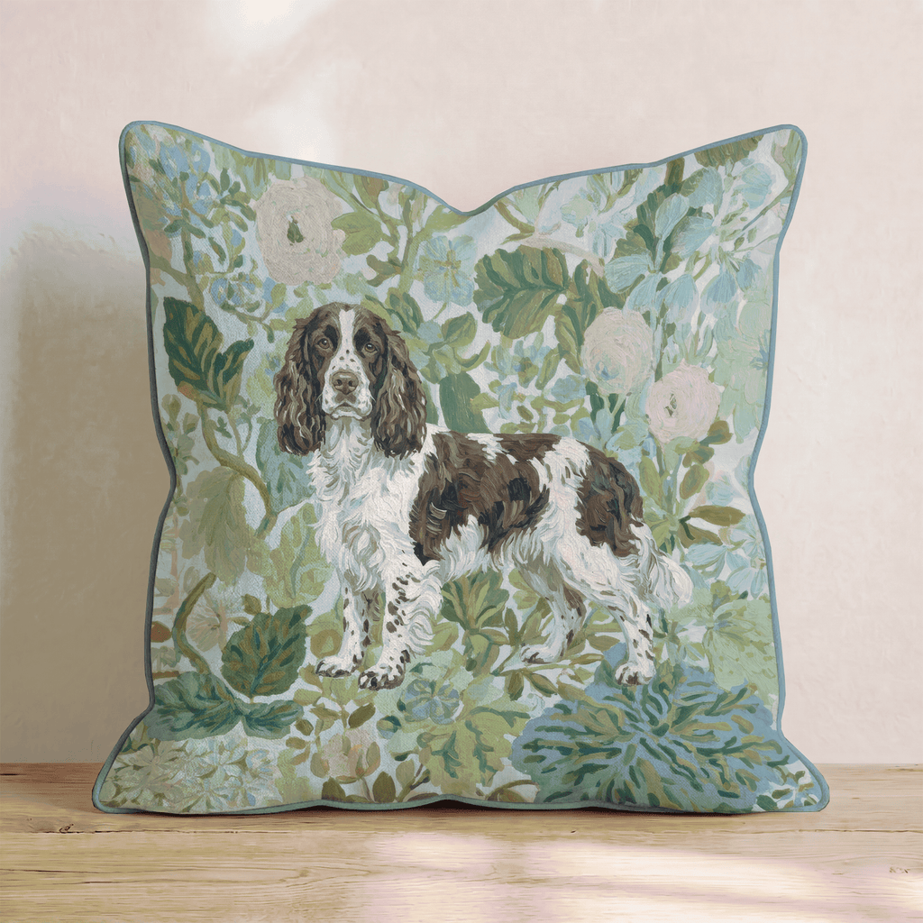 Springer Spaniel Power Throw Pillow - Hillcroft Home