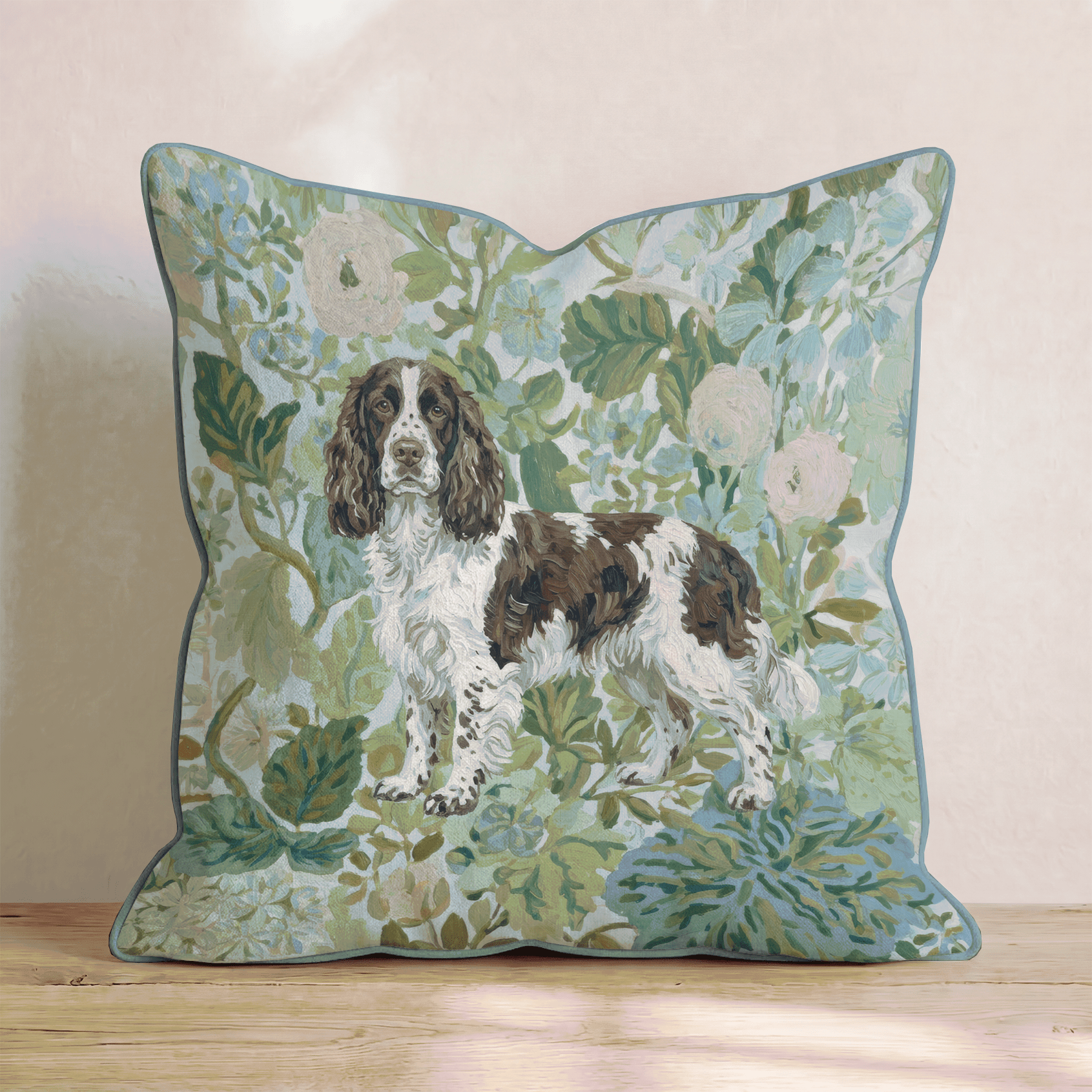 Springer Spaniel Power Throw Pillow - Hillcroft Home