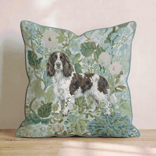 Springer Spaniel Power Throw Pillow - Hillcroft Home